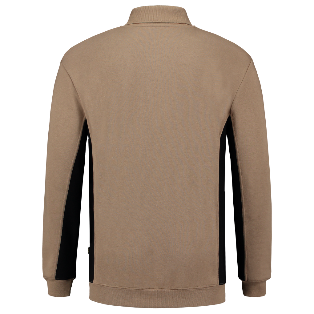 Tricorp Polosweater Bicolor Borstzak Khaki-Black