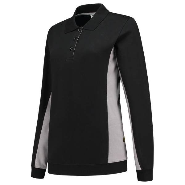 Tricorp Polosweater Bicolor Dames Black-Grey