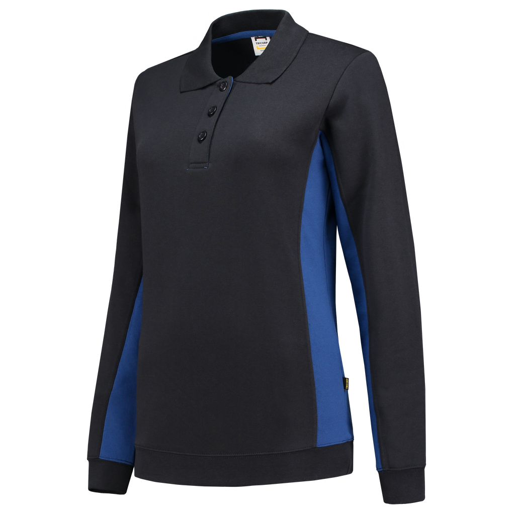Tricorp Polosweater Bicolor Dames Navy-Royalblue