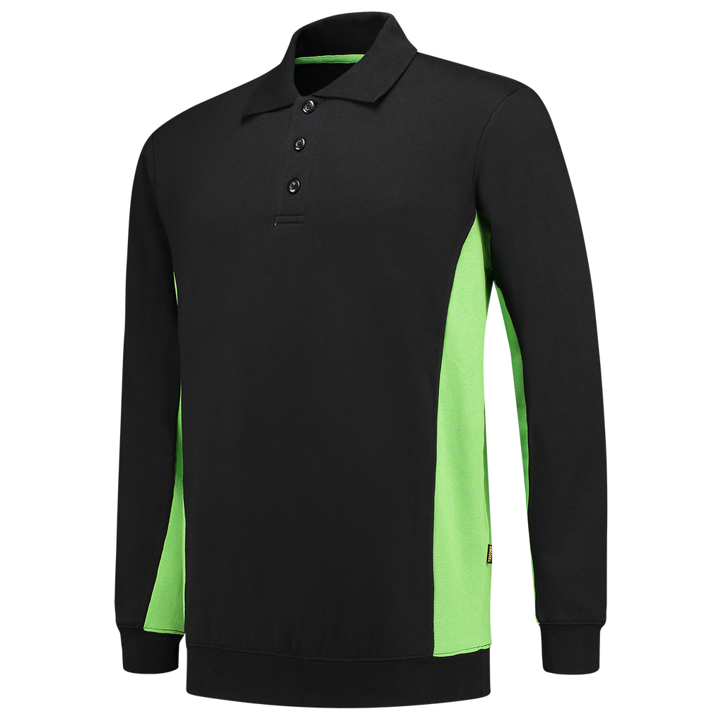 Tricorp Polosweater Bicolor Black-Lime