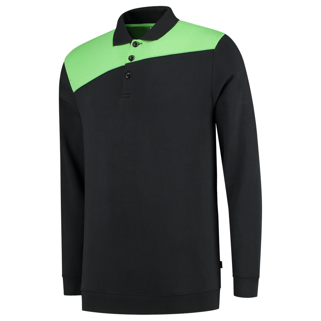 Tricorp Polosweater Bicolor Naden Black-Lime