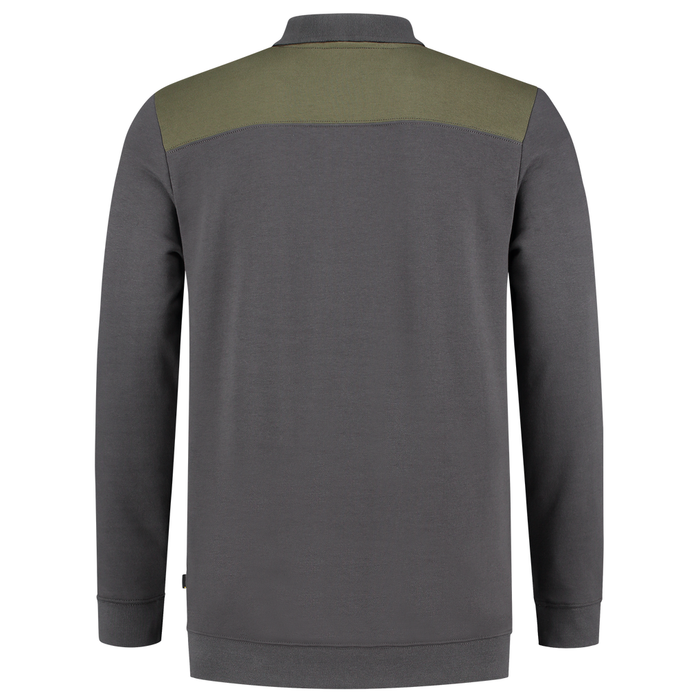 Tricorp Polosweater Bicolor Naden Darkgrey-Army