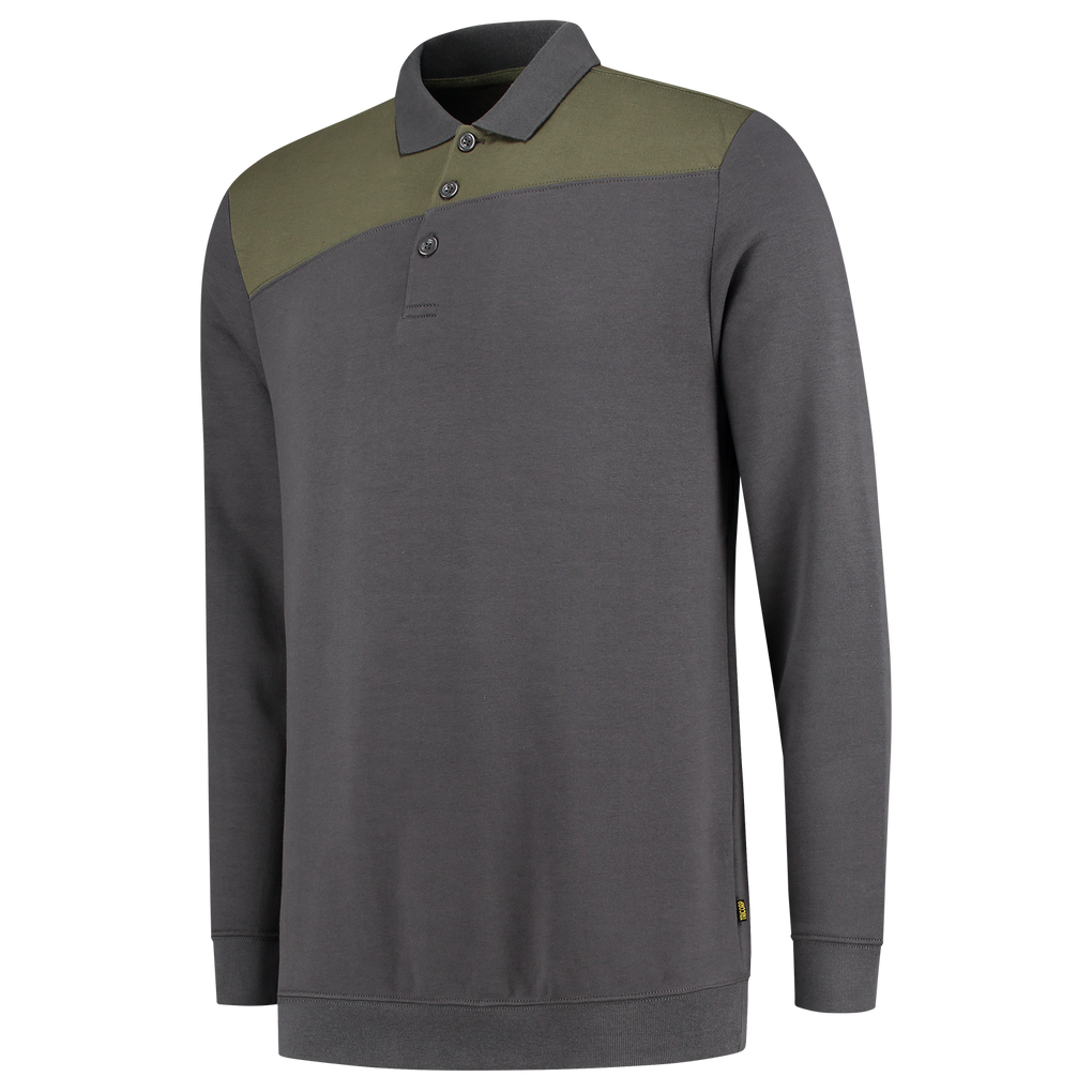 Tricorp Polosweater Bicolor Naden Darkgrey-Army