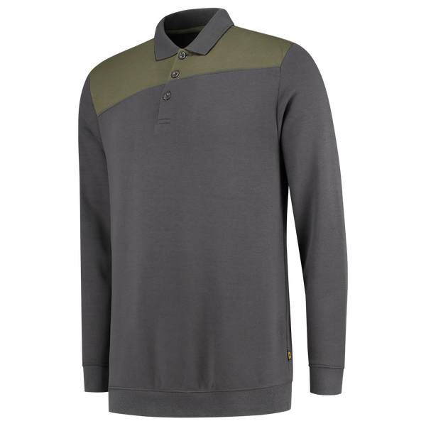 Tricorp Polosweater Bicolor Naden Darkgrey-Army