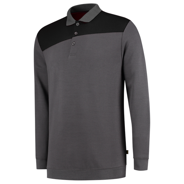 Tricorp Polosweater Bicolor Naden Darkgrey-Black