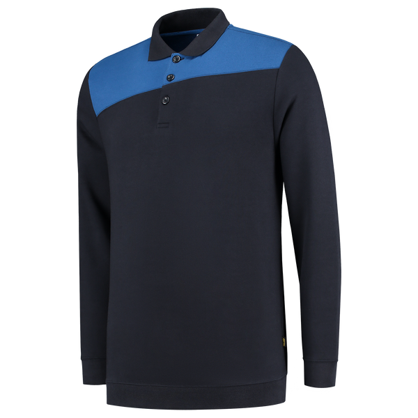 Tricorp Polosweater Bicolor Naden Navy-Royalblue