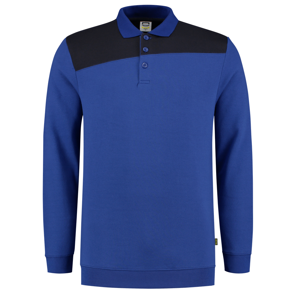 Tricorp Polosweater Bicolor Naden Royalblue-Navy