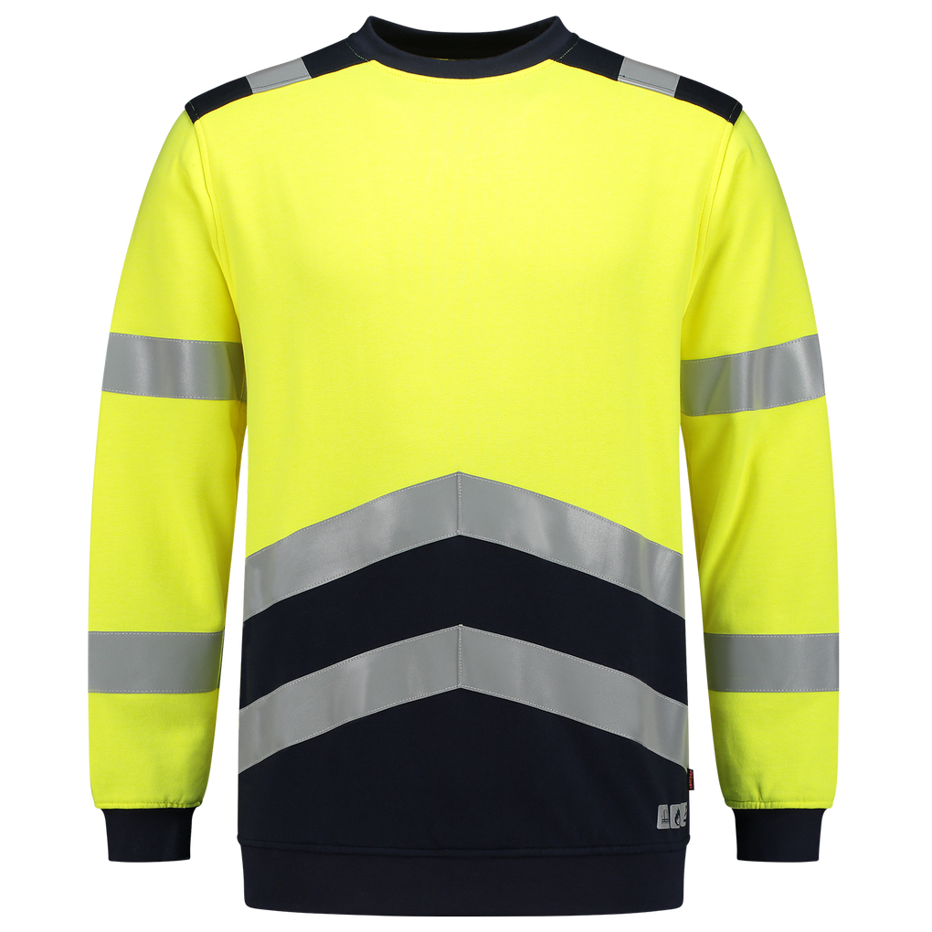 Tricorp Sweater Multinorm Bicolor Fluor Yellow-Ink