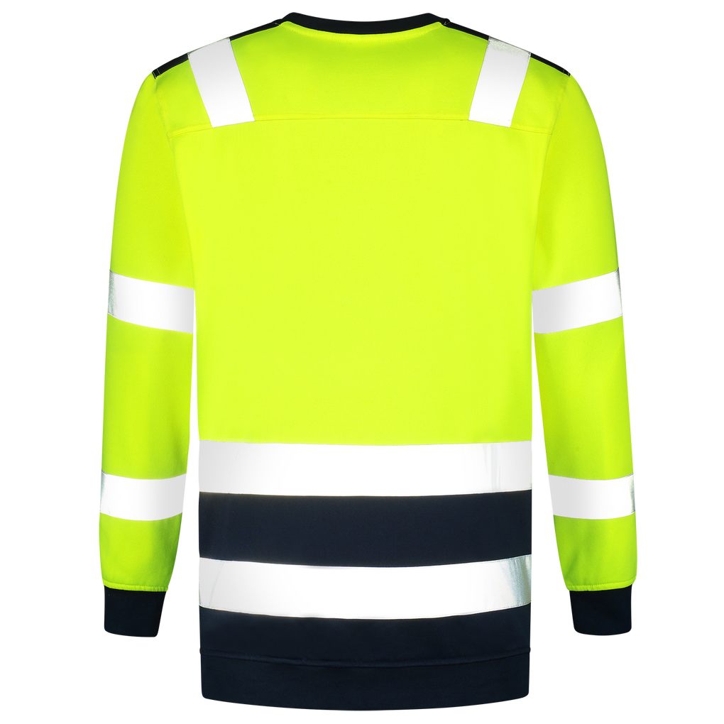 Tricorp Sweater High Vis Bicolor Fluor Yellow-Ink