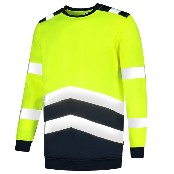 Tricorp Sweater High Vis Bicolor Fluor Yellow-Ink