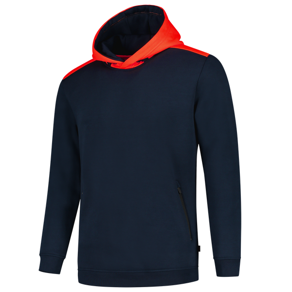 Tricorp Sweater High Vis Capuchon Ink-Fluor Red