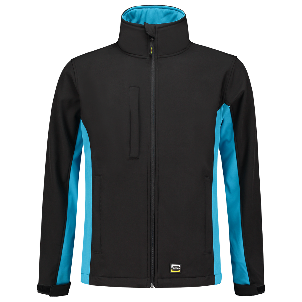 Tricorp Softshell Bicolor Black-Turquoise