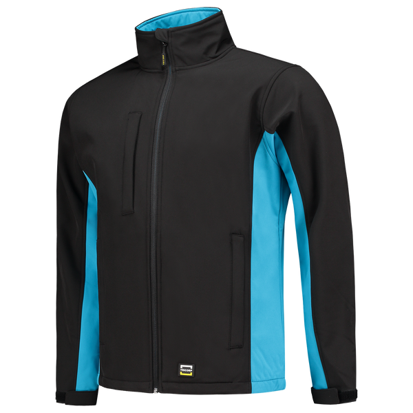 Tricorp Softshell Bicolor Black-Turquoise
