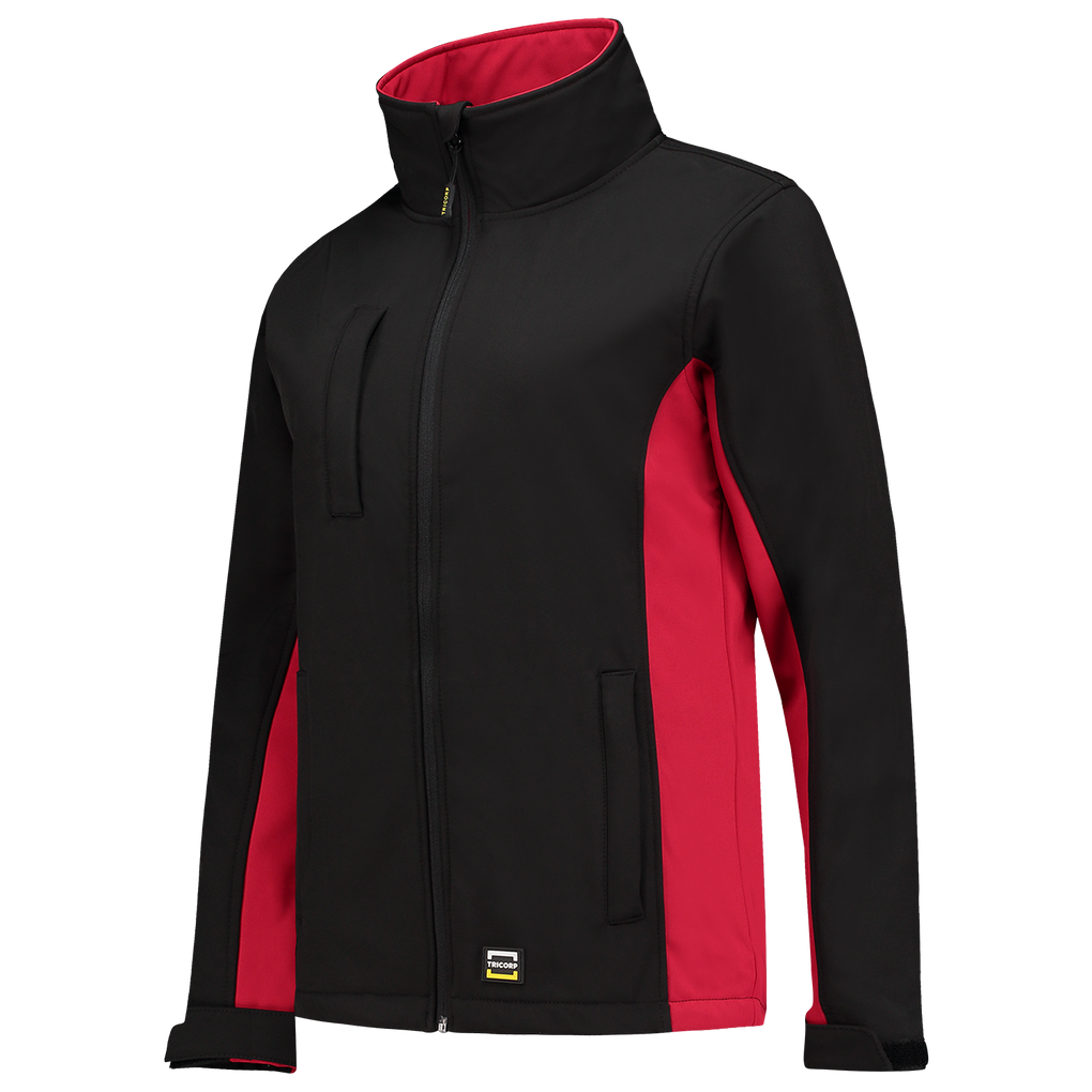 Tricorp Softshell Bicolor Dames Black-Red