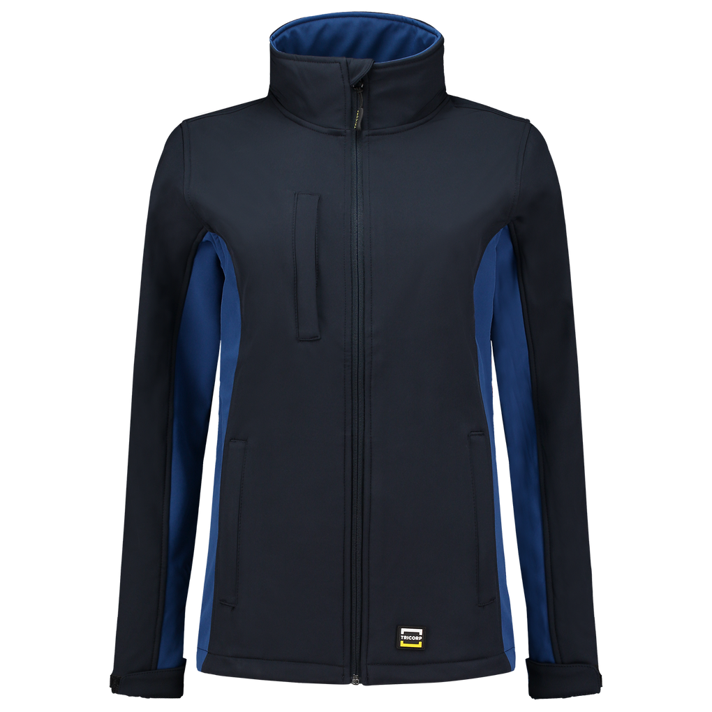 Tricorp Softshell Bicolor Dames Navy-Royalblue