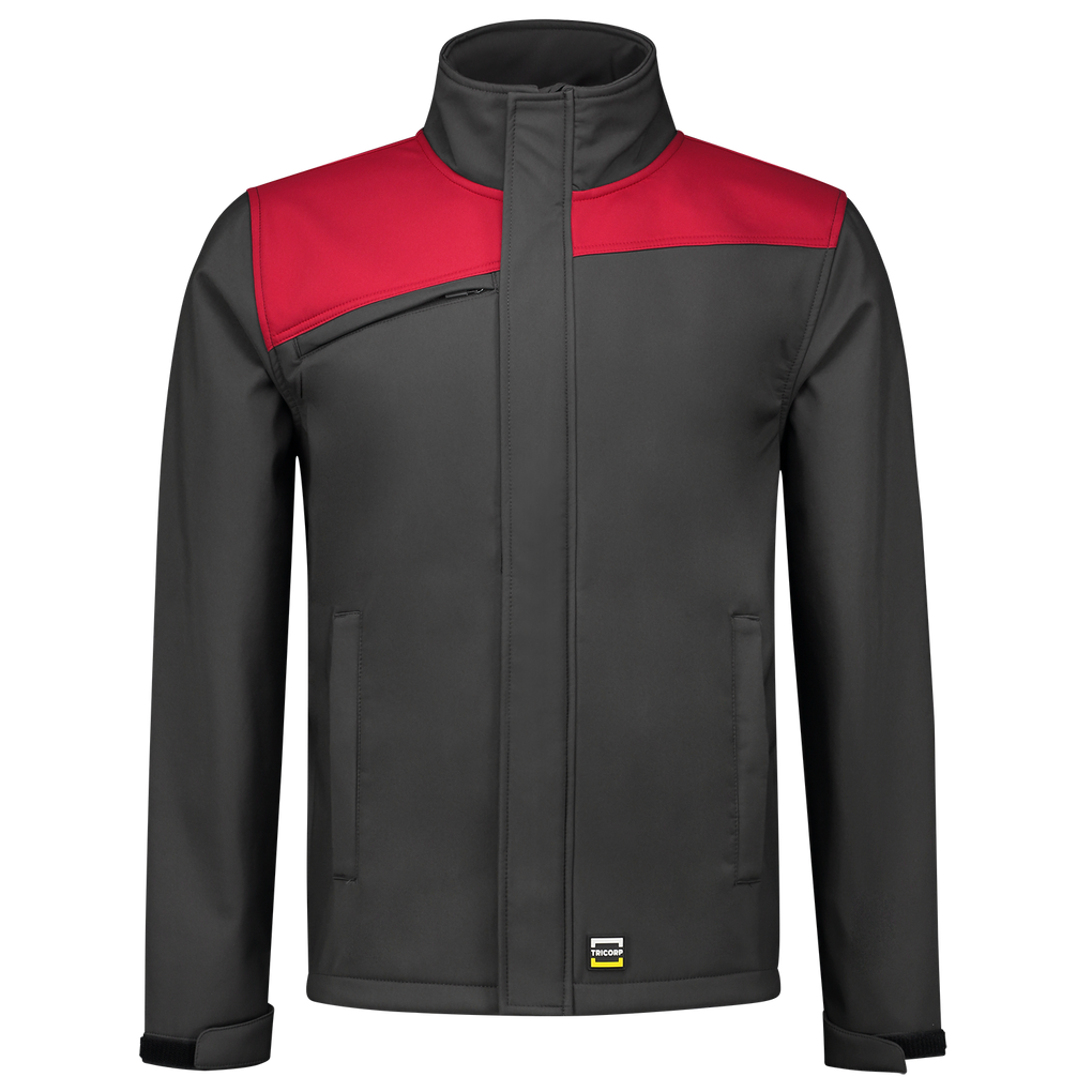 Tricorp Softshell Bicolor Naden Darkgrey-Red