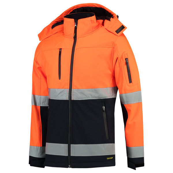 Tricorp Softshell ISO20471 Bicolor Fluor Orange-Navy