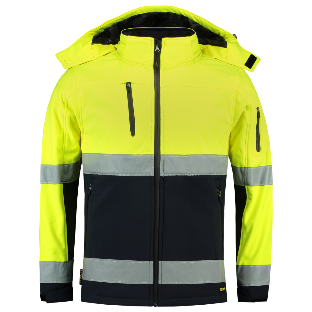 Tricorp Softshell ISO20471 Bicolor Fluor Yellow-Navy