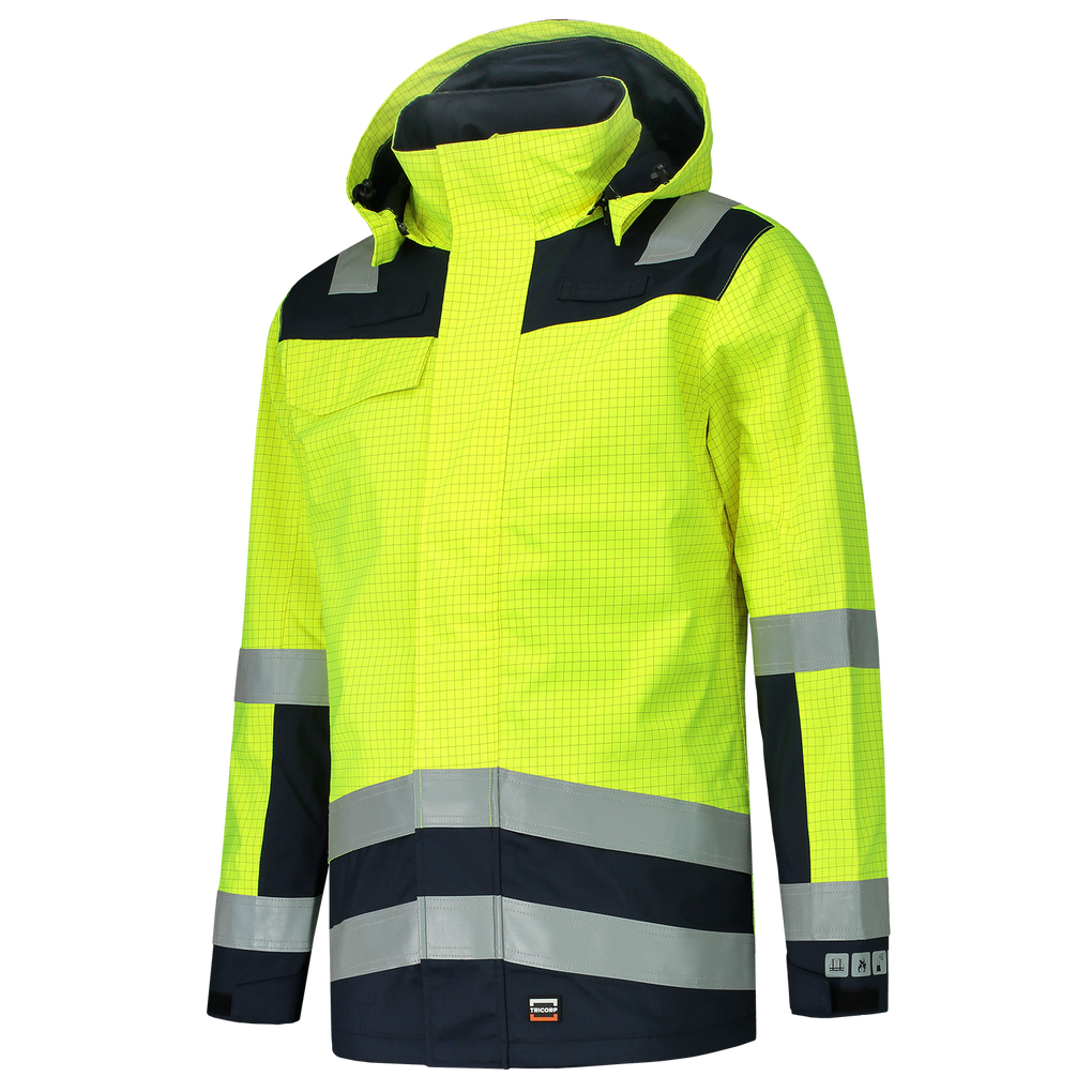 Tricorp Parka Multinorm Bicolor Fluor Yellow-Ink