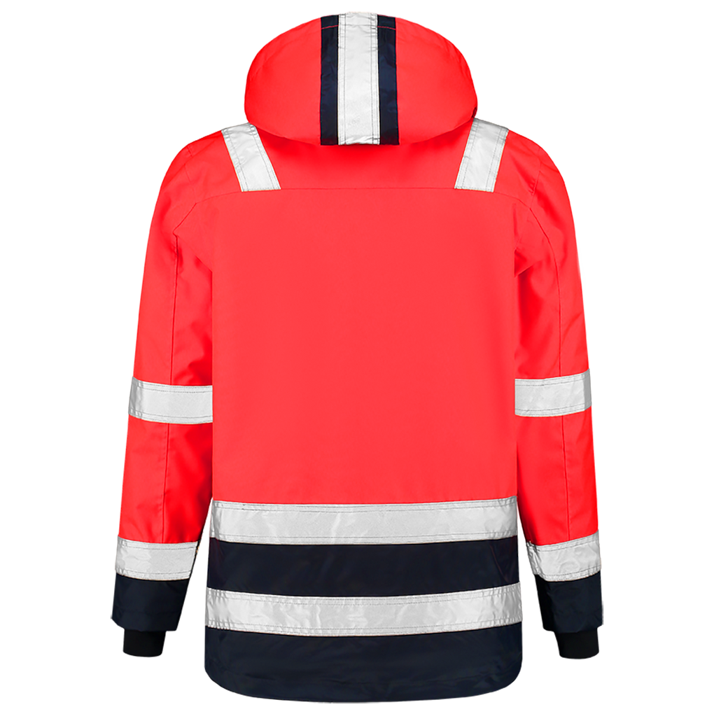 Tricorp Parka High Vis Bicolor Fluor Red-Ink