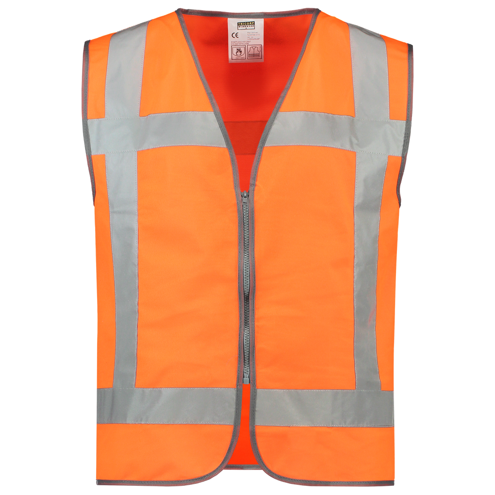 Tricorp Veiligheidsvest RWS Rits Fluor Orange (2 stuks)