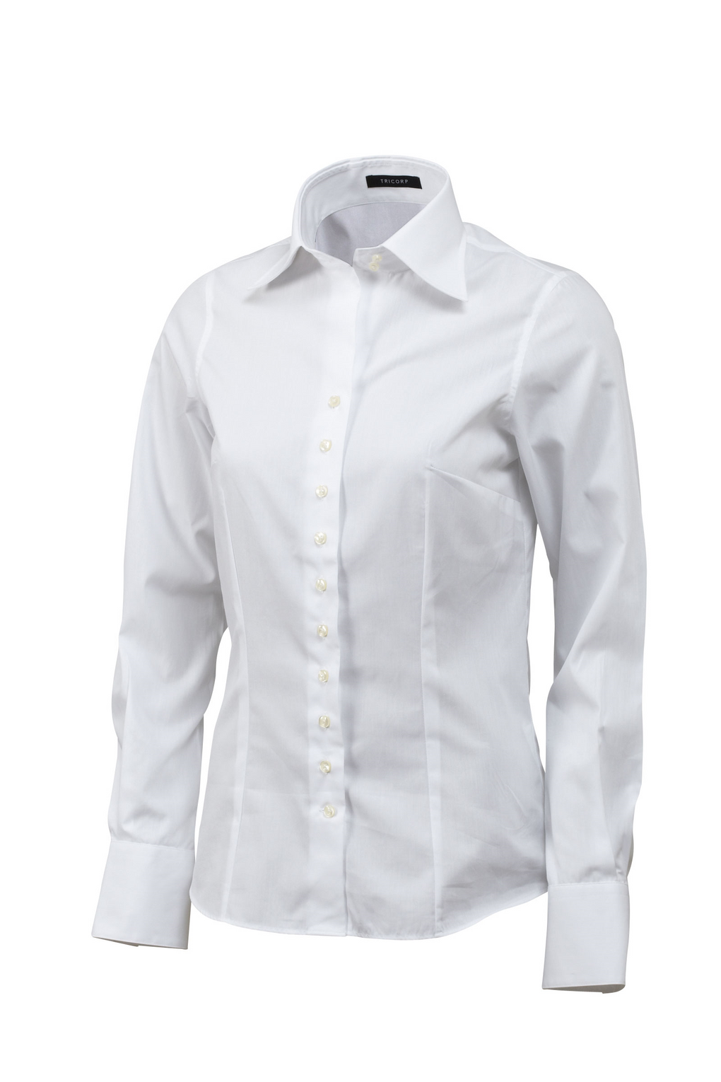 Tricorp Blouse 100% Katoen Slim Fit White